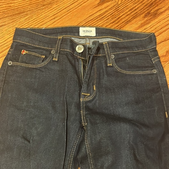 Hudson Woman’s Dark Blue Nico Mid-rise Super Skinny Jeans Size 24 - Picture 3 of 8